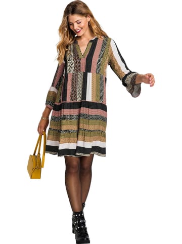 WITT WEIDEN Kleid in Schwarz/ Khaki/ Pink