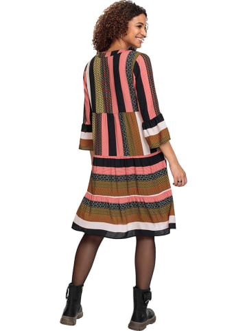 WITT WEIDEN Kleid in Schwarz/ Khaki/ Pink