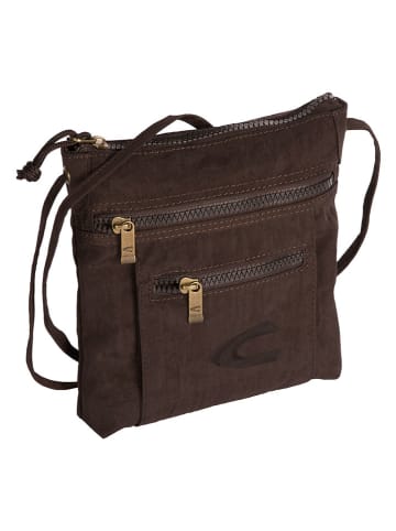 Camel Active Umhängetasche "Journey" in Dunkelbraun - (B)21 x (H)23 x (T)3 cm