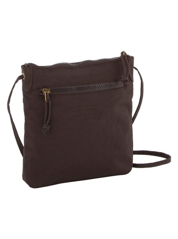 Camel Active Umhängetasche "Journey" in Dunkelbraun - (B)21 x (H)23 x (T)3 cm