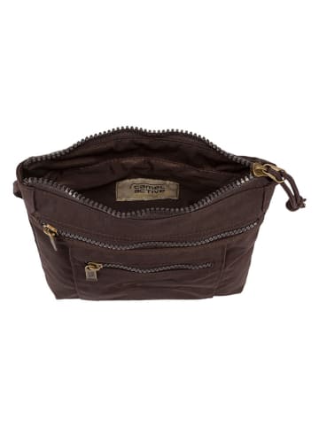 Camel Active Umhängetasche "Journey" in Dunkelbraun - (B)21 x (H)23 x (T)3 cm
