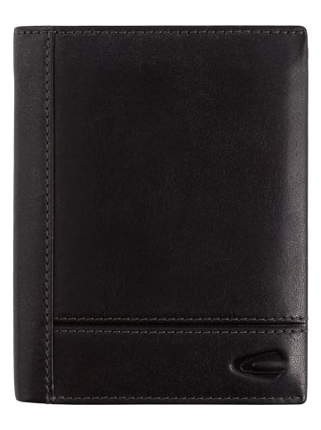 Camel Active Leder-Geldbörse "Tokyo" in Schwarz - (B)10 x (H)12,5 x (T)2 cm