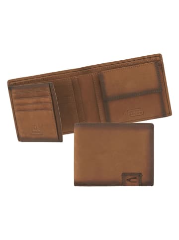Camel Active Leren portemonnee "Cordoba" lichtbruin - (B)10 x (H)12,7 x (D)1,5 cm