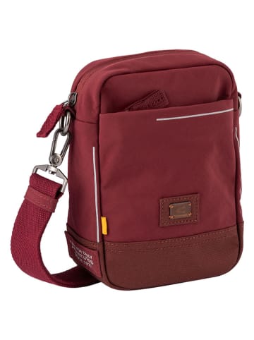 Camel Active Umhängetasche "City" in Dunkelrot - (B)16 x (H)21 x (T)6 cm
