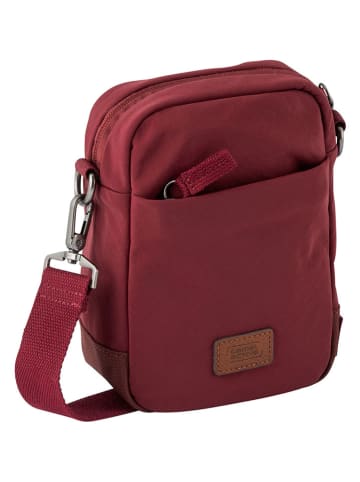 Camel Active Umhängetasche "City" in Dunkelrot - (B)16 x (H)21 x (T)6 cm