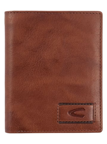 Camel Active Skórzany portfel "Panama" w kolorze jasnobrązowym - 10 x 12,5 x 2 cm