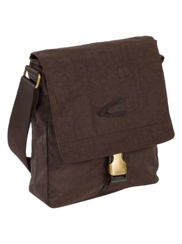 Camel Active Umhängetasche "Journey" in Dunkelbraun - (B)22 x (H)26 x (T)7 cm