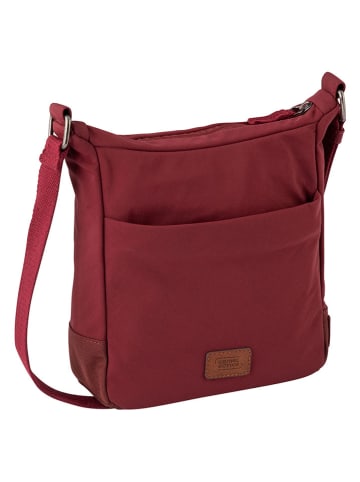 Camel Active Umhängetasche "City" in Dunkelrot - (B)22 x (H)23 x (T)8 cm