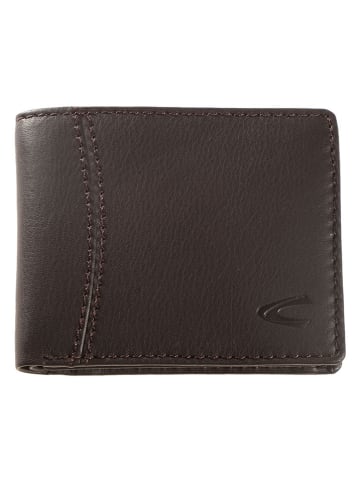 Camel Active Leder-Geldbörse "Cordoba" in Dunkelbraun - (B)10,5 x (H)8,5 x (T)2 cm