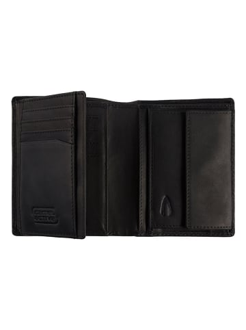 Camel Active Leder-Geldbörse "Nepal" in Schwarz - (B)10 x (H)12,5 x (T)2 cm