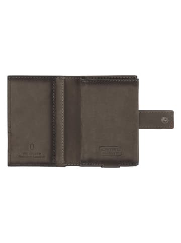 Camel Active Leder-Kartenetui "Dallas" in Grau - (B)7 x (H)10 x (T)1,5 cm