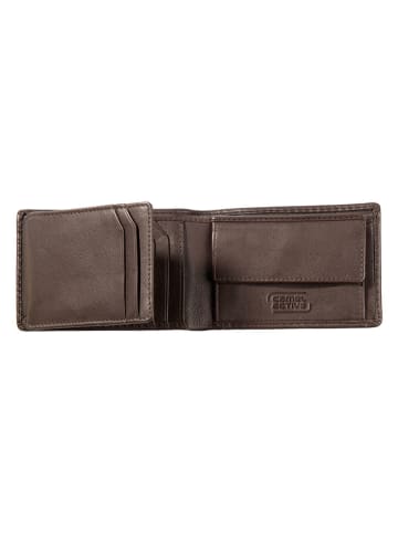Camel Active Leder-Geldbörse "Cordoba" in Dunkelbraun - (B)11,5 x (H)8,5 x (T)2 cm