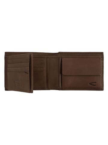 Camel Active Leder-Geldbörse "Thai" in Cognac - (B)12 x (H)9,5 x (T)2 cm