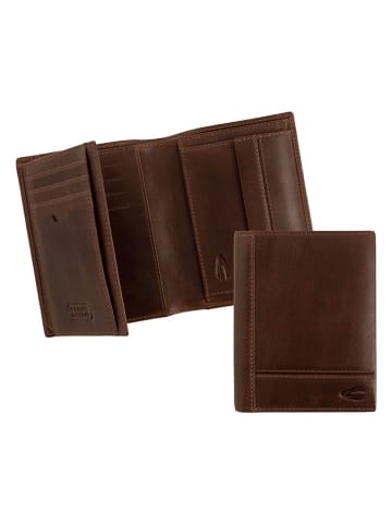 Camel Active Leren portemonnee "Tokyo" donkerbruin - (B)10 x (H)12,5 x (D)2 cm