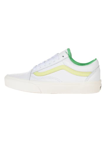 Vans Skórzane sneakersy w kolorze biało-żółtym