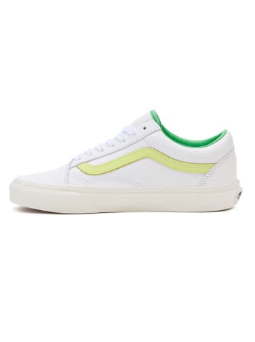 Vans Leder-Sneakers "Old Skool" in Weiß