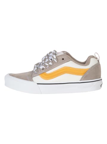 Vans Leder-Sneakers in Beige/ Orange
