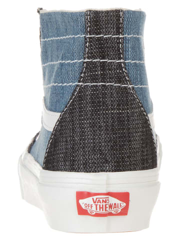 Vans Leder-Sneakers in Blau/ Anthrazit