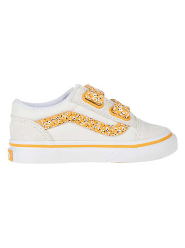 Vans Leren sneakers crème/oranje