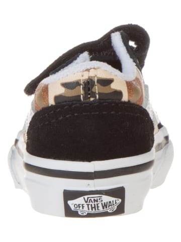 Vans Leren sneakers zwart/beige