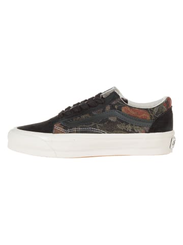 Vans Skórzane sneakersy w kolorze czarno-brązowym
