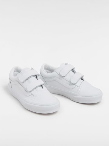 Vans Leren sneakers "Old Skool V" wit