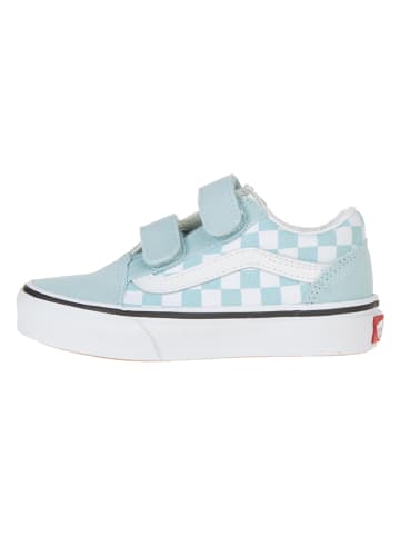Vans Skórzane sneakersy w kolorze błękitnym