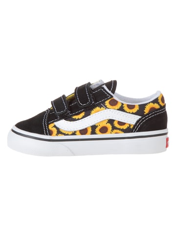 Vans Skórzane sneakersy w kolorze czarno-żółtym