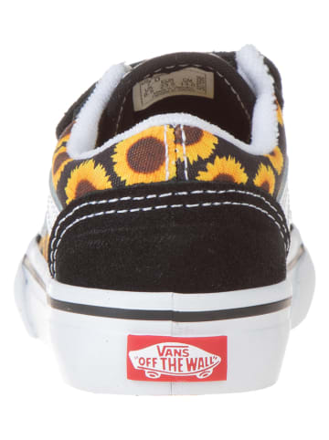 Vans Leren sneakers zwart/geel