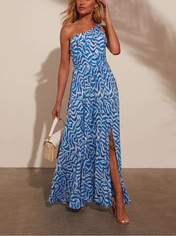 LA Angels Kleid in Blau/ Creme