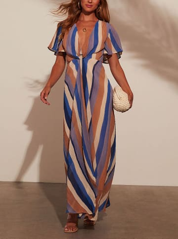LA Angels Kleid in Blau/ Camel