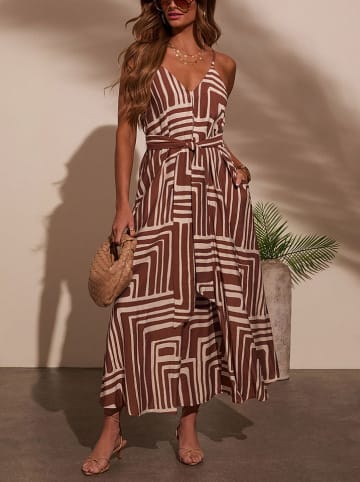 LA Angels Kleid in Braun/ Creme