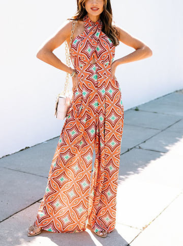 LA Angels Jumpsuit in Orange/ Rot