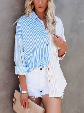 LA Angels Blouse lichtblauw/rosé