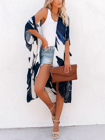 LA Angels Kimono in Dunkelblau/ Weiß