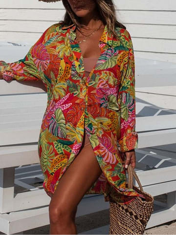 LA Angels Lange blouse rood/groen