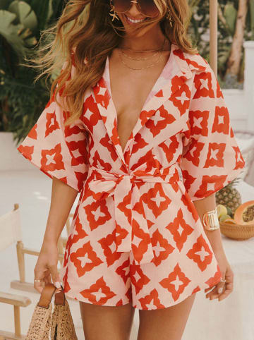 LA Angels Jumpsuit in Orange