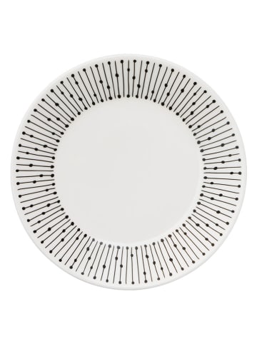Arabia Broodbord "Mainio" zwart/wit - Ø 12 cm