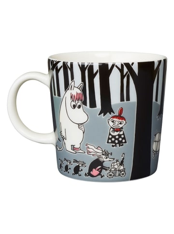 Moomin Kaffeetasse "Adventure Move" in Schwarz/ Grau - 300 ml
