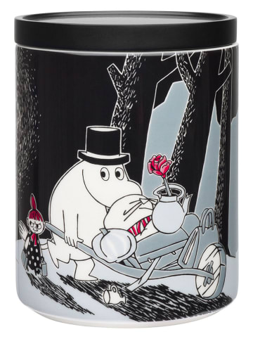 Moomin Pojemnik "Adventure Move" w kolorze szaro-czarnym - 1,2 l