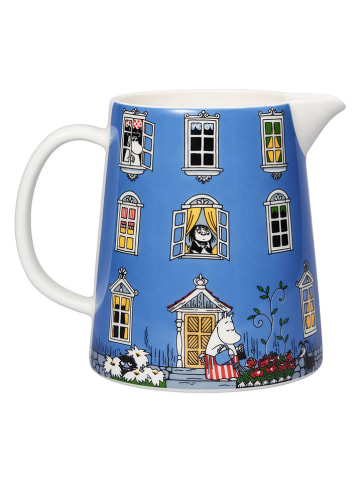 Moomin Dzbanek "Moominhouse" w kolorze czerwono-niebieskim - 1 l