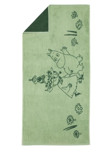 Moomin Duschtuch "Friends" in Grün - (L)140 x (B)70 cm