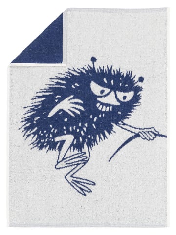 Moomin Ręcznik "Stinky" w kolorze niebiesko-kremowym do rąk - 70 x 50 cm