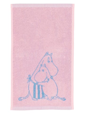 Moomin Ręcznik w kolorze jasnoróżowo-niebieskim dla gości - 50 x 30 cm