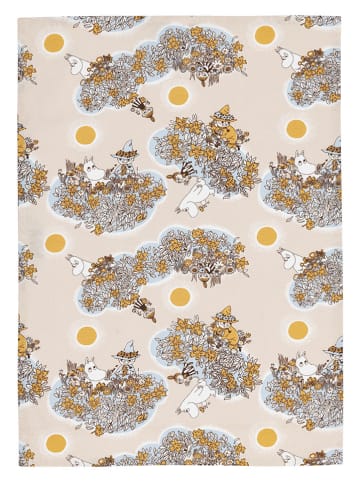 Moomin Handtuch "Friends Forever" in Beige/ Gelb - (L)70 x (B)50 cm
