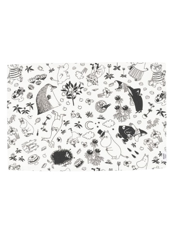 Moomin Tischset in Creme/ Schwarz - (L)33 x (B)45 cm