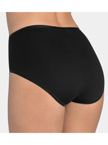 Sloggi Pełne figi high waist "Romance" w kolorze czarnym