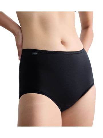 Sloggi Pełne figi high waist (2 pary) w kolorze czarnym