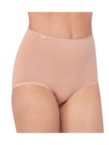 Sloggi Pełne figi high waist (3 pary) w kolorze beżowym