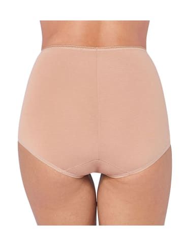 Sloggi Pełne figi high waist (3 pary) w kolorze beżowym